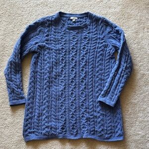 J. Jill Blue Textured Chenile Women's Periwinkle Sweater